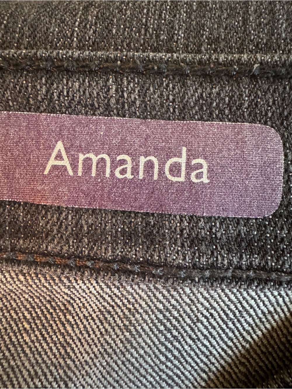 Gloria Vanderbilt Amanda Jeans Womens 16 High Rise Tapered Dark Wash - Picture 5 of 8